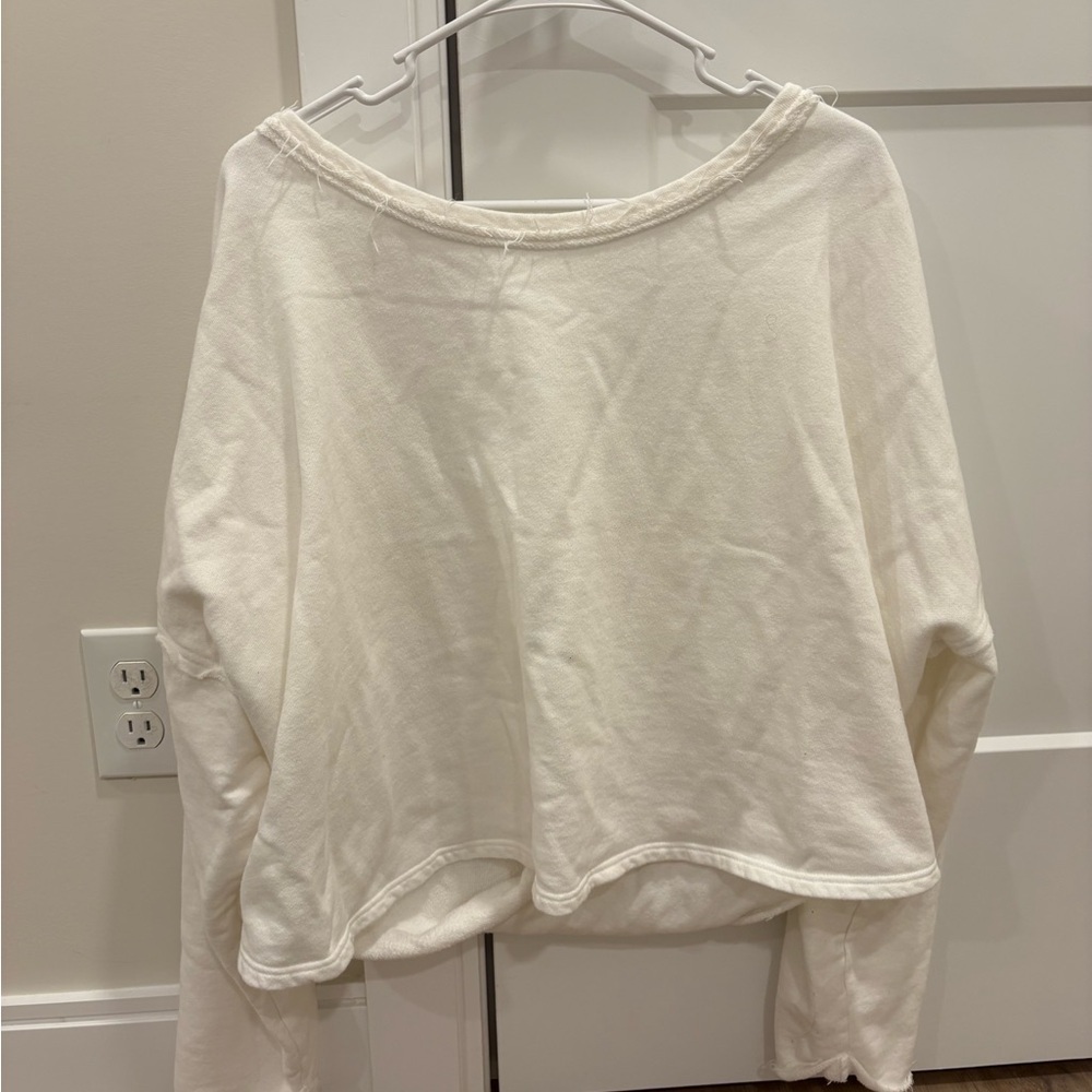 Free People White Top With a Open Back 100% Cotton - Picture 2 of 8